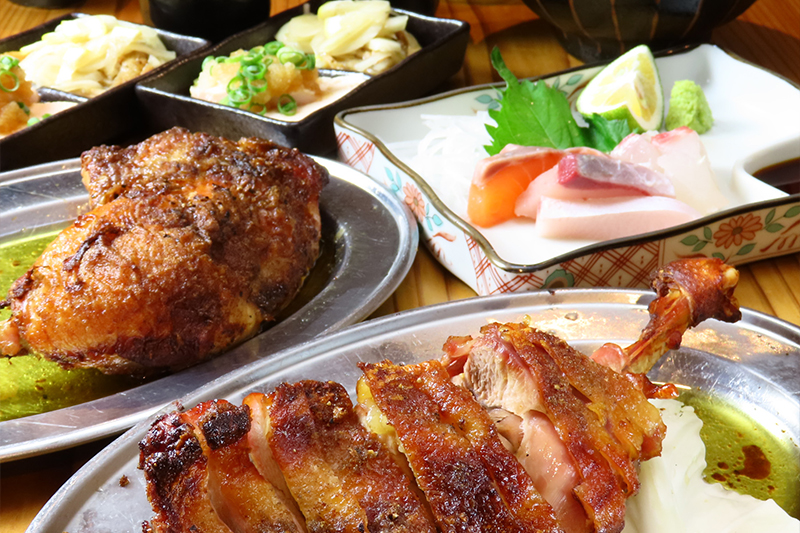 こだわりの朝引き鶏を使用