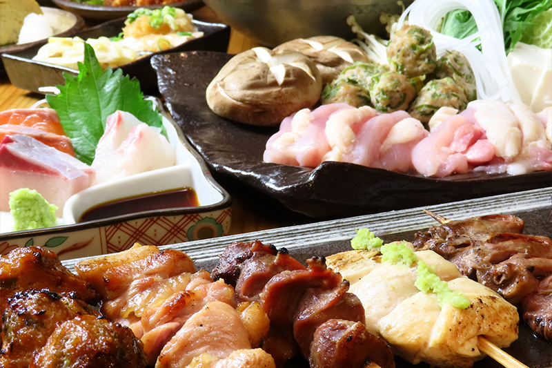 こだわりの朝引き鶏を使用